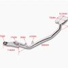 FIRECARP GN125 Motorcycle Steel Brake Pedal Footrest Lever [Parallel Import]