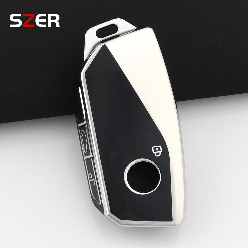 Tpu Car Key Case Shell Fob Keychain For Bmw I7 X7 G07 Lci Ix I20 X1 U11 7 Series G70 G09 Xm U06 G81 Energy Bag Accessories