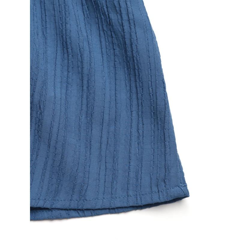 Dámské letní jednobarevné dlouhé šaty s výstřihem do V a ležérními rukávy