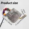 Case Organizer for Rings Bracelets Necklaces Earrings Velvet Chenille Tassel Zipper Storage Bag