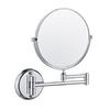 Chrome Round 6/8 Inch Double Side Without Punching Folding Triple Mirror Telescopic Mirror High-Definition For Makeup