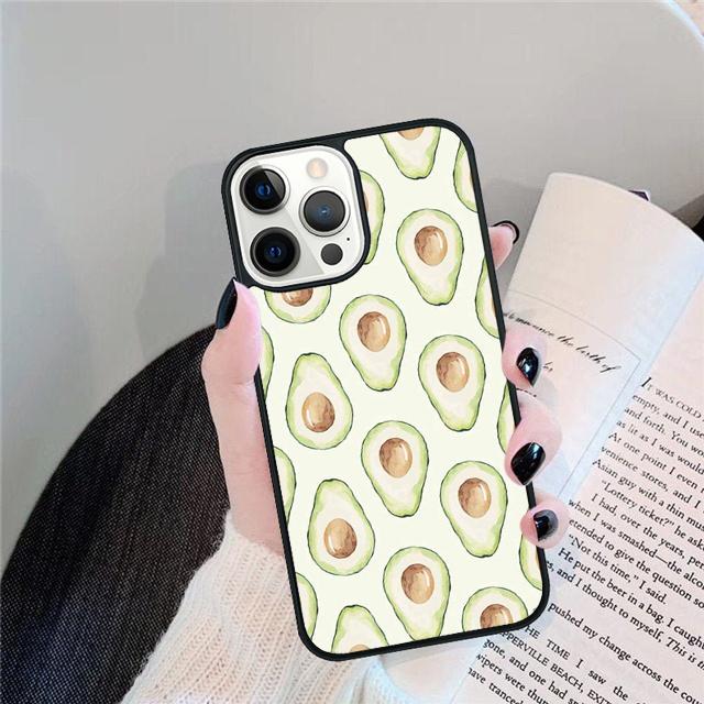 Newest Delicious Avocado Pattern Phone Case Cover for iPhone 17 Air 16 15 14 13 11 12 Pro Max Plus Shell Coque