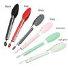 Silicone Food Tong Stainless Steel Kitchen Tongs Silicone Non-slip Cooking Clip Clamp BBQ Salad Tools Grill Kitchen Accessories