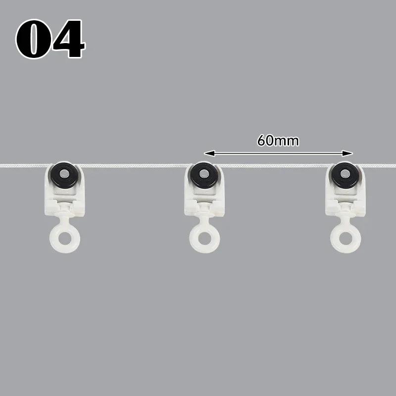

2M Silent Snake Fold Slider Curtain Track Pulley - 60Mm S-Wave Curtain Rail Runner for Smooth Operation Perfect for Living Room