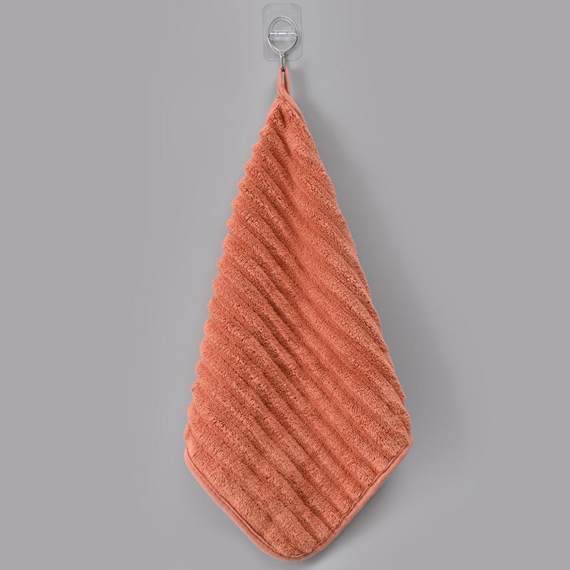 

Soft Absorbent Hand Towel - Hangable Small Kitchen & Bathroom Towel for Men, Women, and Children 30x30 cm кирпич красный