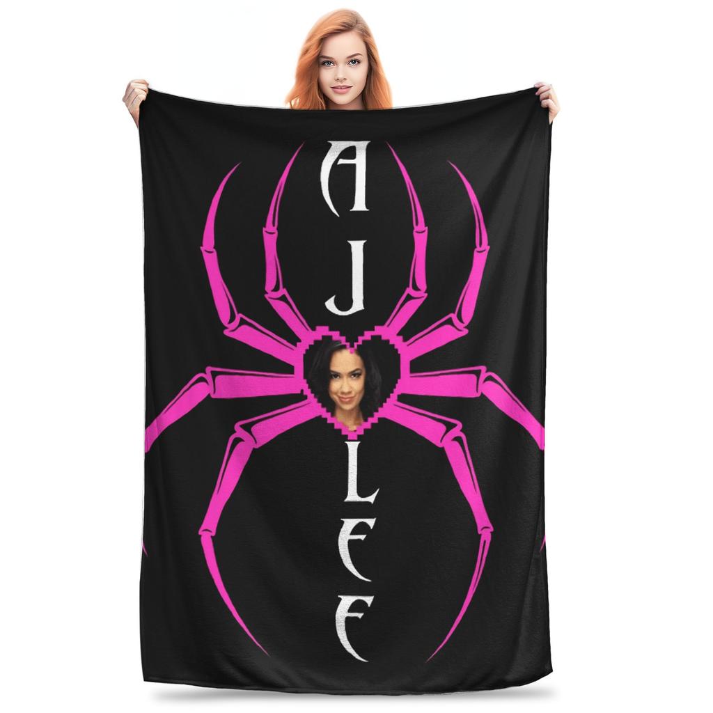 AJ Lee Wrestling Divas  Bedding Throws  Flannel Bedspread For Living Room Aesthetic Sofa Bed Cover