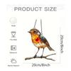 Dangling Bird Ornaments Dangling Bird Light Catcher 2D Acrylic Birds Centerpiece Window Panel Decor for Home Studio Restaurant