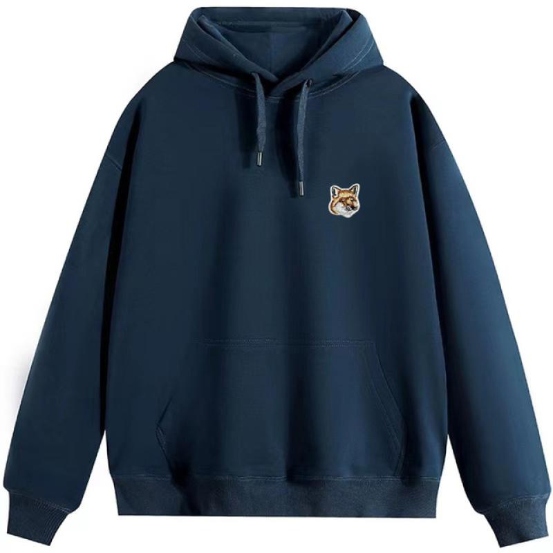 Fashionable Fur Fox Logo Hooded Sweatshirt