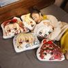 Genshin Impact Plush Pillow Anime Plushie Sofa Cushion Paimon Amber Lumine Keqing Klee Barbara Cartoon Stuffed Toy Birthday Gift