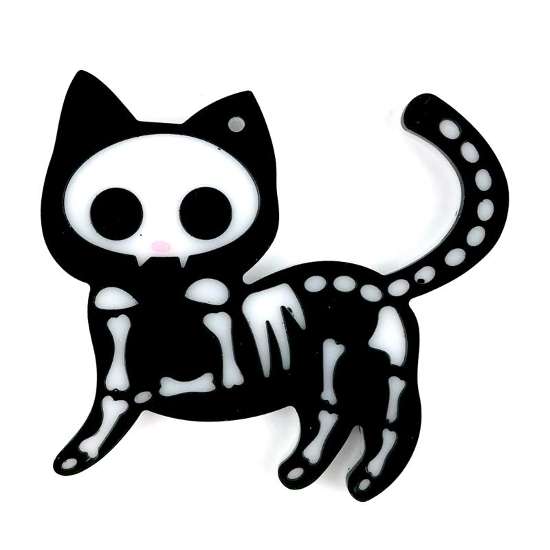 Shiny Glossy Five Syles Kitten Ornaments Silicone Epoxy Resin Mold DIY Keychain Pendant Jewelry for Valentine Gift