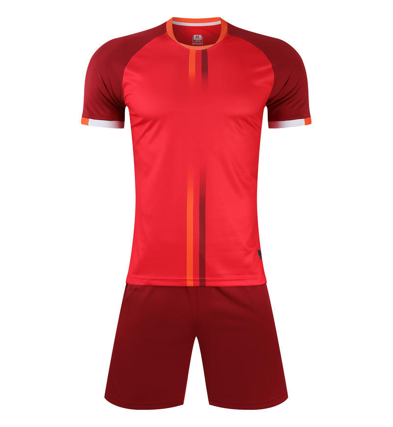 Summer New Short Sleeve Soccer Uniform Set Men'S Game Training Team Uniform Adult Soccer Jersey Sportswear 2101