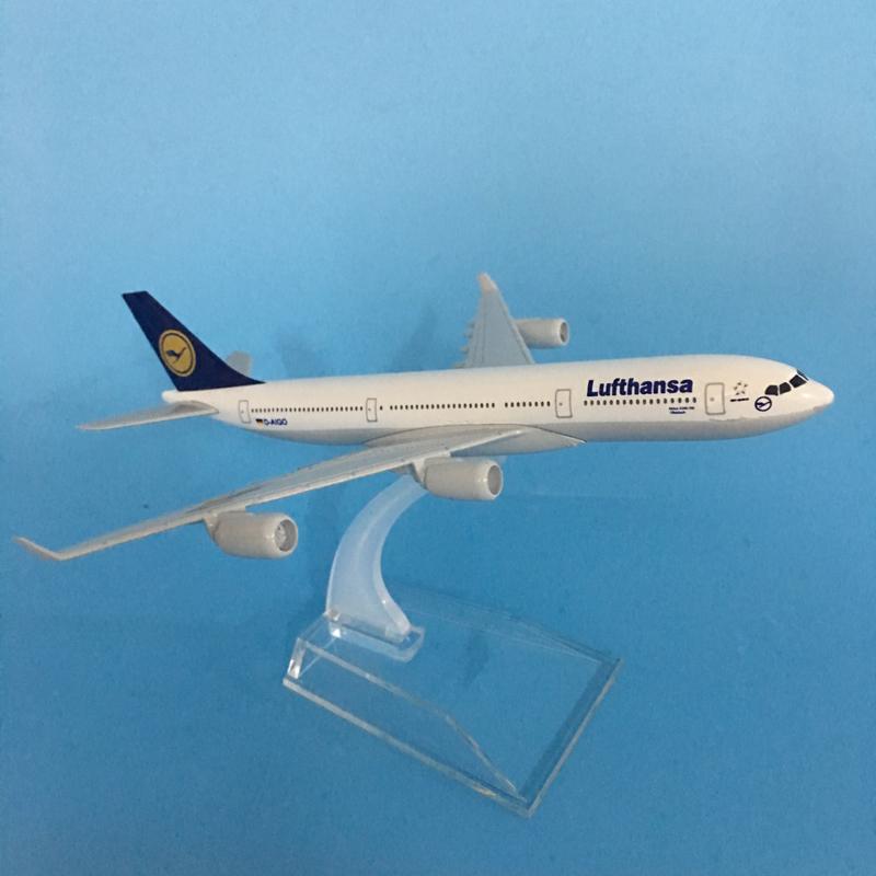 1/400 16cm Lufthansa Airbus A340 Flugzeugmodell Flugzeugmodell Airbus Flugzeugmodell Diecast Metall Flugzeuge Flugzeug Spielzeug