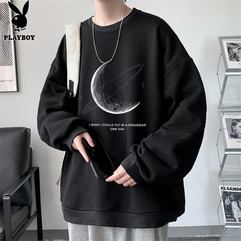PLAYBOY Men's Casual Crew Neck Sweatshirt
