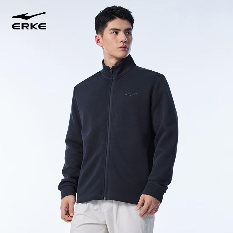 Erke Men's Stand Collar Full-Zip Sweatshirt
