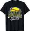 Vintage Game Day Softball Season Camouflage Team Sports T-Shirt