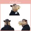 Maschera di Cammello Divertente Accessorio per Costume Testa di Animale in Lattice Per Feste e Festival