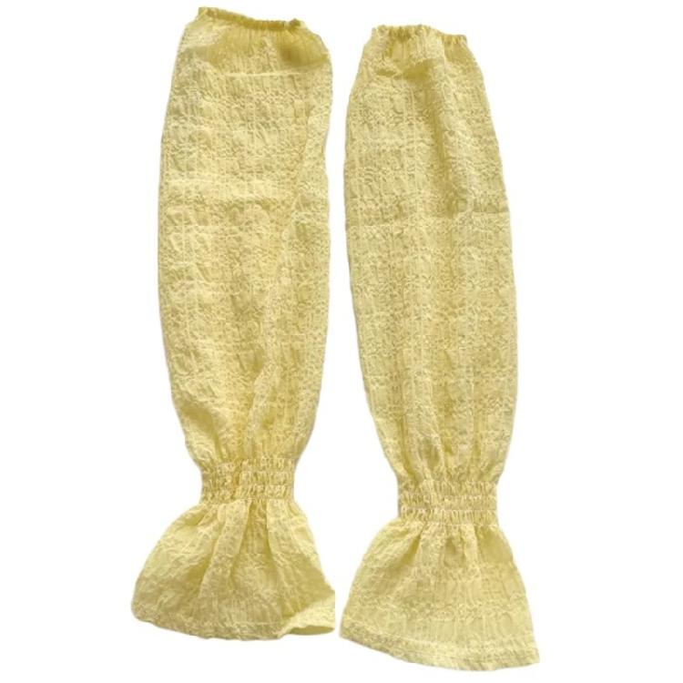 Дышащие Охлаждающие Перчатки Нарукавники Защита Рук от УФ Женские Нарукавники жёлтый