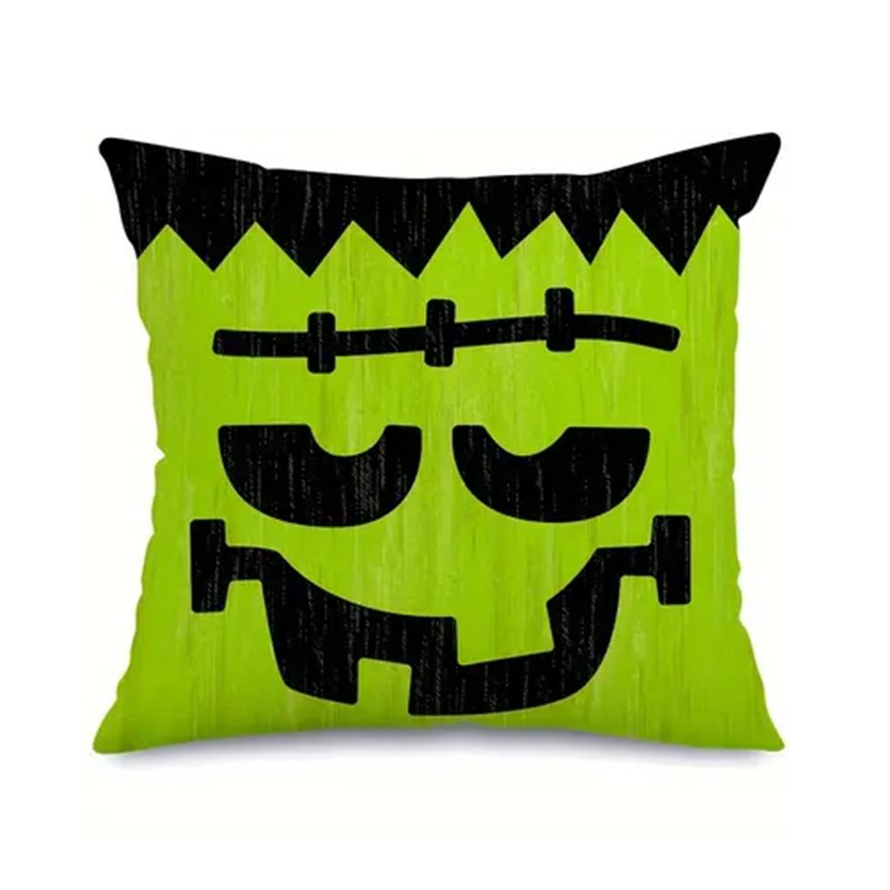

1 шт. 18 x 18 дюймов Хэллоуин выражения персонажей наволочка для подушки для украшения дивана для дома отдыха 450mm*450mm