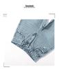 2025 Women's Light Wash Ripped Jeans: High Waist, Loose, Straight Leg, Floor-Length, Thin Summer Casual Pants
