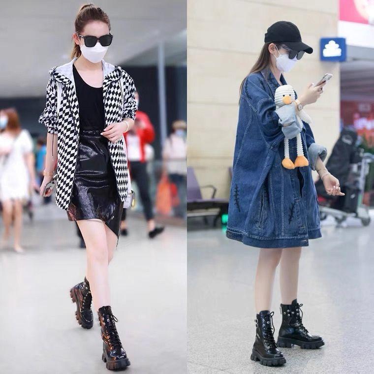 2025 New Versatile British Wind Locomotive Boots Flat-bottomed Thick-soled Korean Version Short Boots Student Black Martin Boots Women
