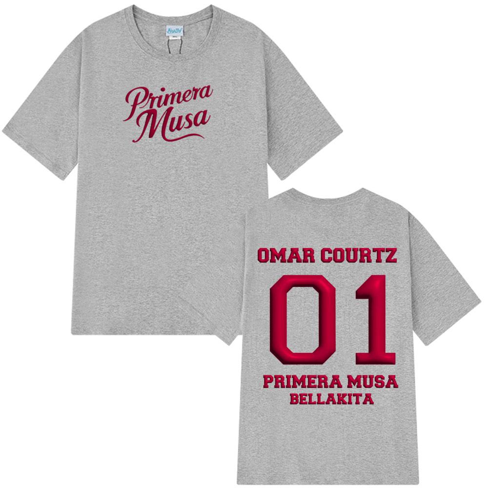 Rapper Omar Courtz Print Fashion Vintage Graphics Tshirt Men Women T-shirts Streetwear Loose Casual High Quality Cotton T-shirts