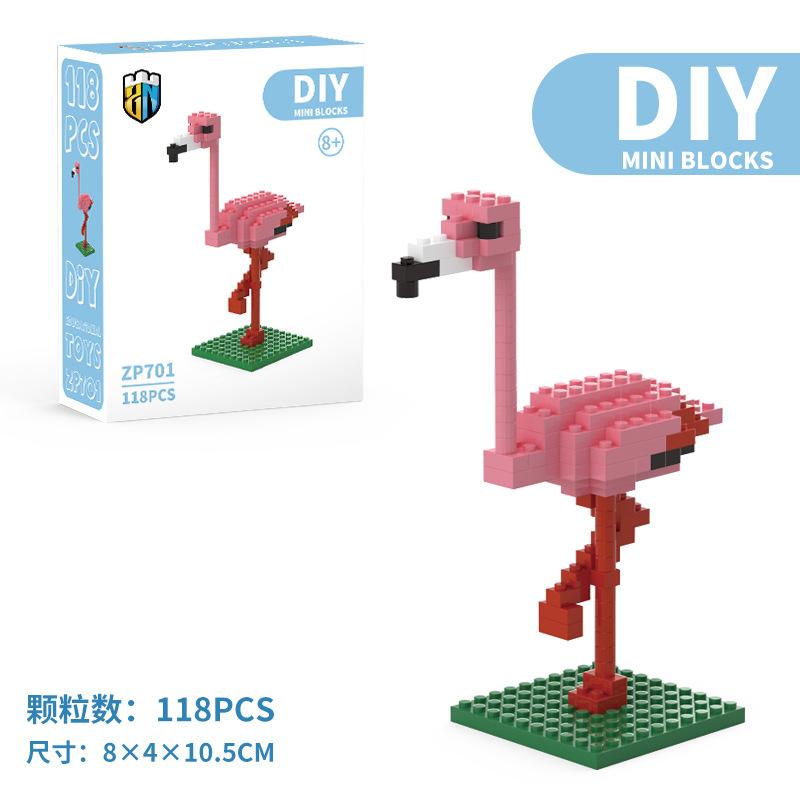 Building Blocks Animal Micro-particle Building Blocks Men s and Women s Children s Educational Toys Small Box Assembly 1Pcs