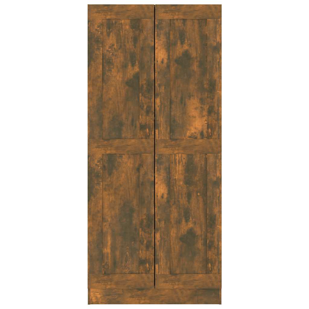 Vidaxl Szafka Na Książki, Przydymiony Dąb, 82,5X30,5X185,5 Cm