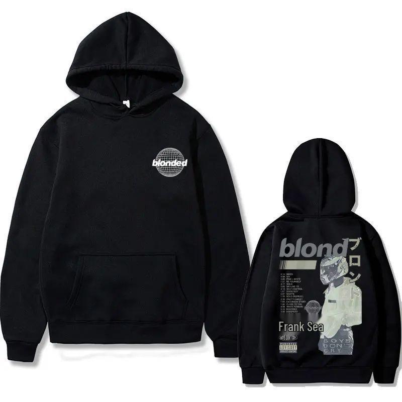 European Size Oversized Hoodie with Gold Rap Pattern