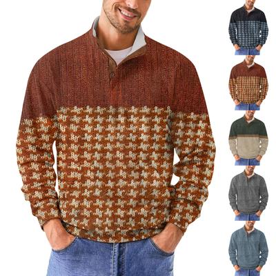 Men's Retro Casual Gradient Printed Sweatshirt