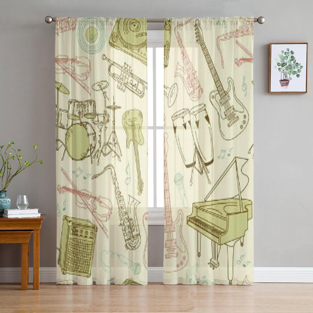 Youth Bedroom Sheer Curtains Abstract Blue Marble Texture Kitchen Study Curtains Living Room Holiday Decor Tulle Curtains