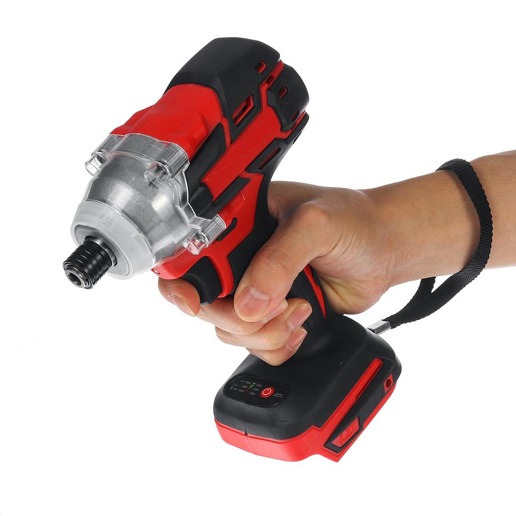 550 N.m Cordless Electric Screwdriver 3/8'' Speed Brushless Impact Wrench Rechargable Drill LED Light For 18V Battery