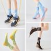 Women's Mid-Calf Cotton Socks - Sweat-Absorbent, Breathable, Casual Sports & Running Socks for Spring/Autumn