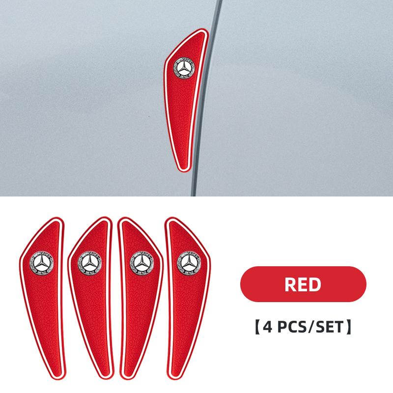 4Pcs Rubber Bumper Strip Car Door Anti-Collision Sticker For Mercedes Benz AMG W211 W204 W205 W203 W211 W212 W213 W201 W210 W124