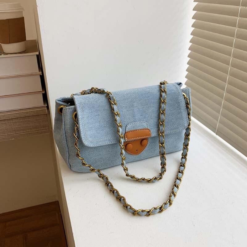 denim designer bag