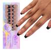 150Pcs Press On Nails Soft Gel False Nail Tips 3 In 1 Pre-Colored French Nails Fake Nails 14 Sizes for Nail Extension