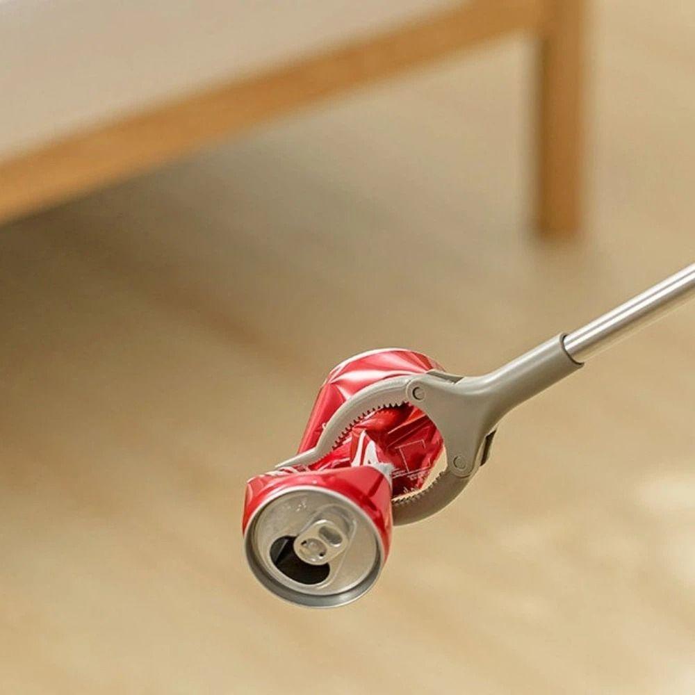 Stainless Steel Foldable Litter Picker Easy to Hold Folding Pregnant Grabber Stick Wide Claw Mouth Collapsible