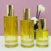 Premium Glass Bottle Set: 30g/50g Cream Jar, 30ml Lotion Pineapple Bottle, 100ml/120ml Toner Essence Bottle.