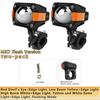 LED Motorcycle Auxiliary Spotlights Hi/Low Beams With Red Devil Eyes Driving Fog Lights for Truck Golf Cart SUV ATV 4X4 12V 24V