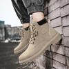 Autumn men's shoes versatile high-top Martin boots platform tooling shoes heightening casual shoes Korean version trendy shoes labor insurance shoes m