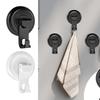 Hochleistungs-Saugnapfhaken 4 Stück Wasserdicht Bohrfrei Aufbewahrungsorganizer Handtuchhalter Badezimmerzubehör für Wand Fenster Glas