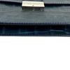 VERSACE logo Bag Clutch Bag with Strap Clutch bag Embossed Leather blue