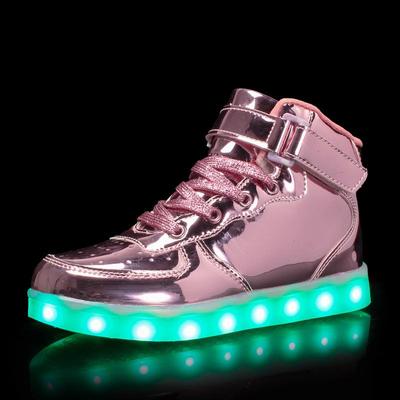 Fashion Boys Girls Led Shoes Summer Breathable Luminous Shoes Leisure Kids Glowing Sneakers