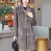 Middle-aged Women's Faux Fur Coat Winter Outerwears Elegant Thick Warm Long Fur Jackets for Women Clothes