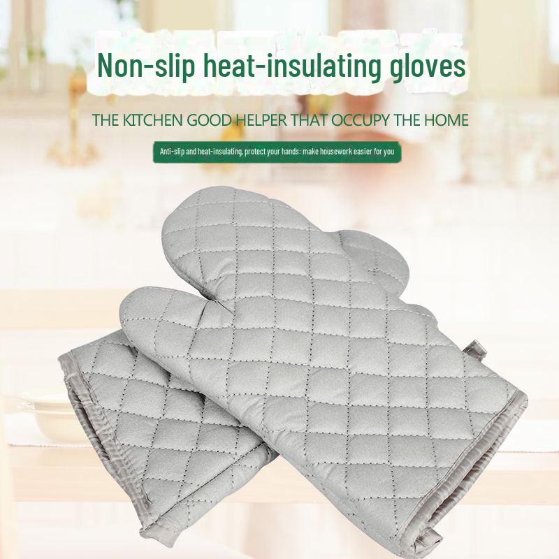 

Heat-Resistant Non-Slip Cotton Oven Gloves with Enhanced Insulation