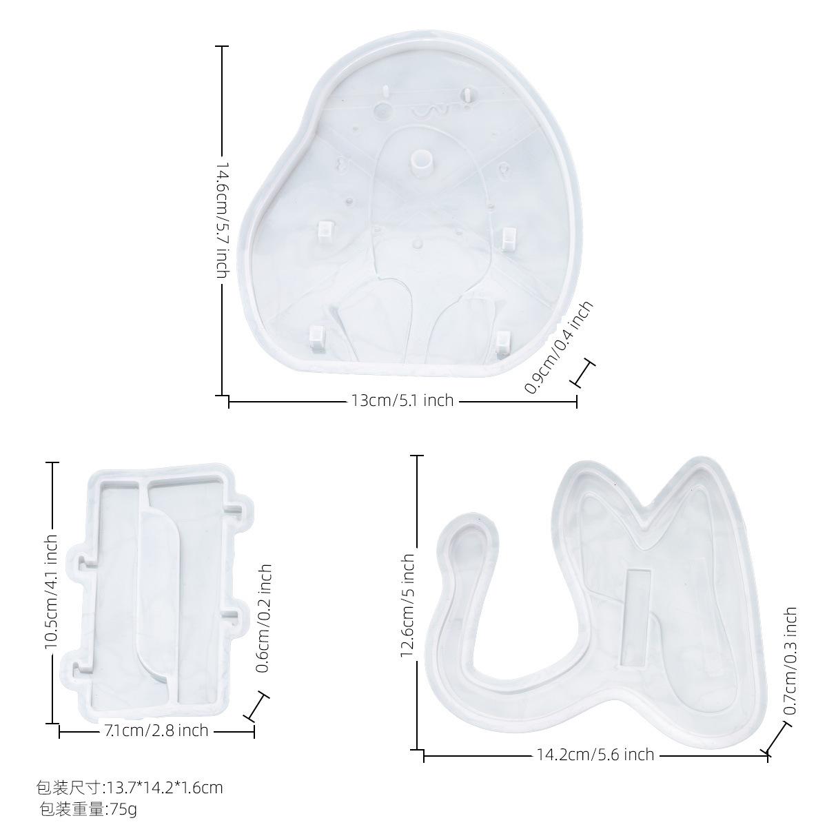 

Cute Cat Design DIY Epoxy Silicone Mold for Desktop & Wall Clocks round Clock Dial Molds Jewelry Making And Home Decor Craft