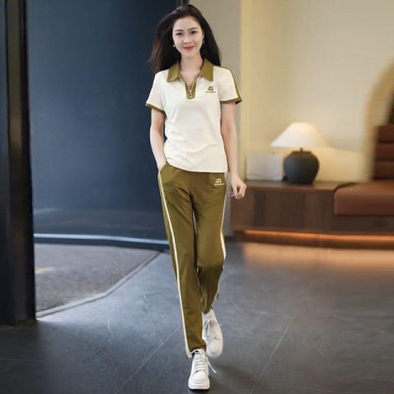 Casual Suit Women's Autumn Fashion Loose Slim Sweatshirt Sweatpants Sports Two-piece Set