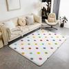 Print P PolkaDot Floor Mat Eco  Flannel Doormat Non Slip Odorless Indoor Floor Rug Soft Short Plush Home Mat