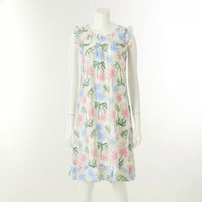 Cool Nr Palm Print Women Dress Vevs112l