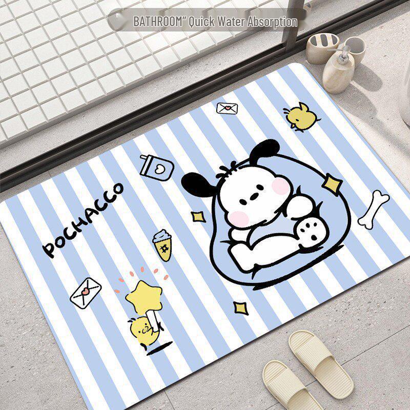 Cartoon Big Ears Diatom Mud Anti-slip Quick Dry Bathroom Floor Mat 40*60cm