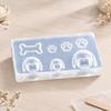 Assorted-Cavity Dog Casting Mould with Pet-Themed Motifs and Flexible Construction for Candle and Resin Craft Projects